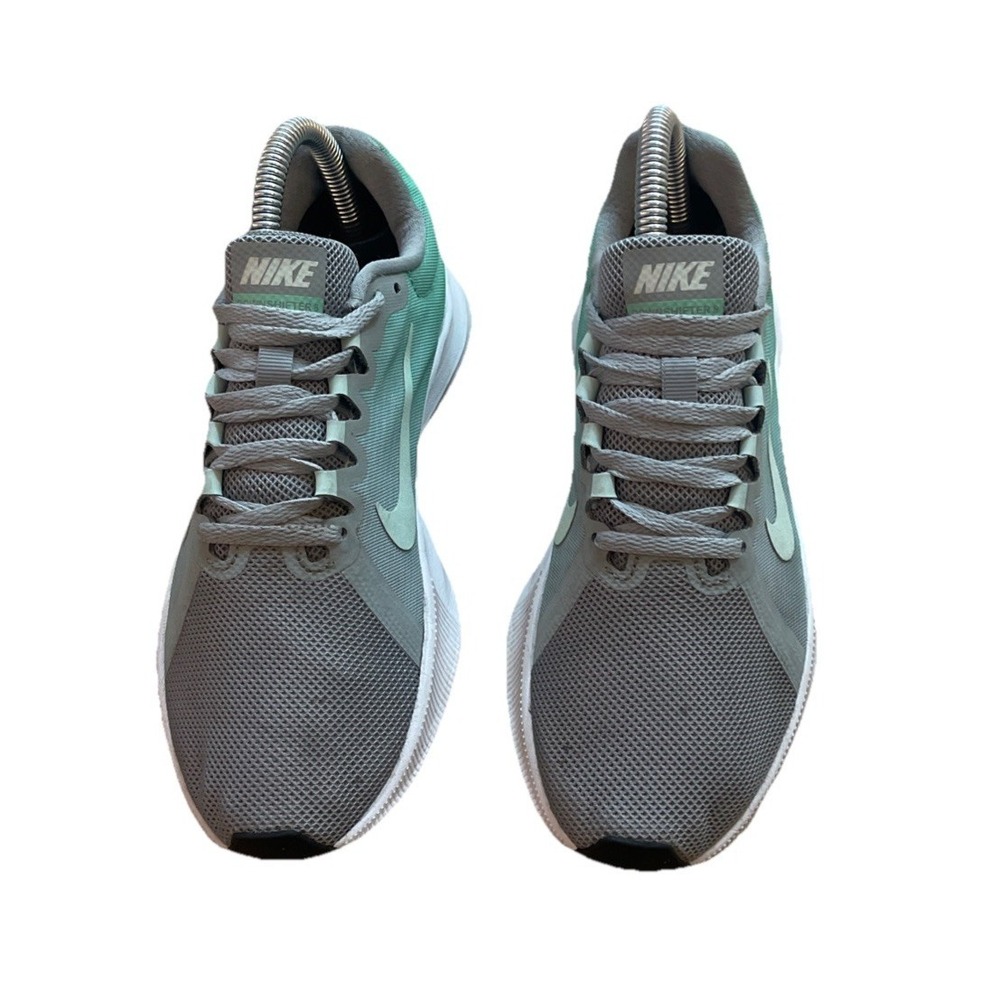 Nike Women's Size 5.5 Downshifter Gym Running Training Gray/Green Sneakers